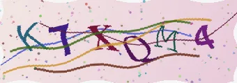A real captcha generated by the bot: warped letters over noise lines.